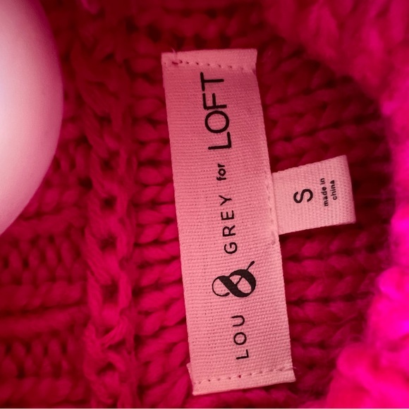 Pink Fringe Turtleneck Knit Sweater - Picture 6 of 6